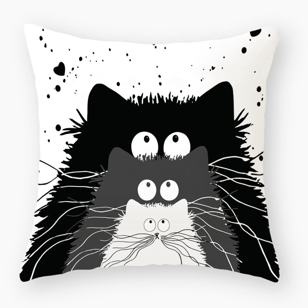 Fashionable Cute Cat Light Peach Skin Pillowcase - Bellarte Enchanté Fashionable Cute Cat Light Peach Skin Pillowcase